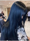 【Vicky指名】ブルーブラックネイビーカラーブリーチ