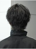 韓国風　緩め　波巻パーマ