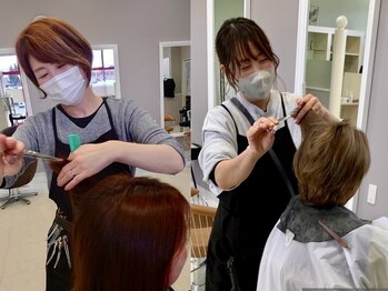 リルバイラポールヘア イオン南松本店(Lille by RAPPORT HAIR)の写真/【お子様同伴可】親子で安心して過ごせるアットホームな空間が魅力＊是非ご来店下さい♪