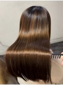美髪サラサラロングストレート◎縮毛矯正【カミケン方木田店】