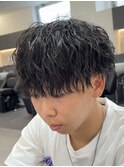 縦落ちパーマ／ツイストスパイラルパーマ♪刈り上げマッシュ