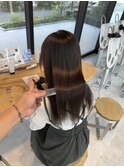 美髪シアーカラー髪質改善レイヤーカット切りっぱなしボブ