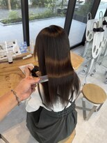 ビューブルー 亀戸錦糸町(VIEW BLUE)&nbsp;美髪シアーカラー髪質改善レイヤーカット切りっぱなしボブ