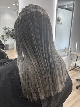 アスフィーダ(A'sfida) グレージュエアタッチバレイヤージュ