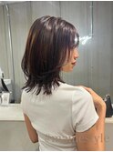 Dicency(マオ)ブラウンカラー×くびれレイヤーカット