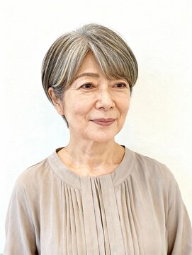 マリブ Malibu 【白髪ぼかし50代】手入れも楽になるショート