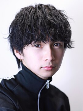 リップス 池袋(LIPPS) 緩め波巻きパーマ　無造作マッシュ