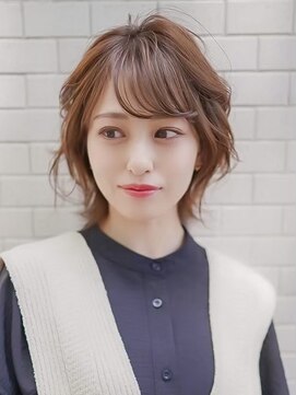 ギークス(GEEKS) 【GEEKS渋谷】くびれボブ/秋冬カラー/モカブラウン/レイヤーボブ