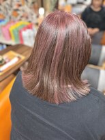 こぐま美容室&nbsp;デザインカラー　ピンク紫