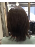 髪質改善カラー／ショートボブ／ショートヘアー／50代／40代