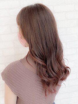 ヘアープロデュース ラピセット 松山(Lapset) 20代30代大人可愛いラベンダーピンクベージュミルクティーピンク