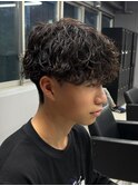 メンズパーマ/ツイストスパイラル/サーフカール/men's/眉毛