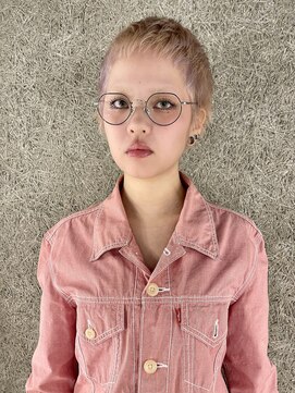 キジ(KIJI) ベリーショート/ベビーバング/ホワイトミルクティー/ハイトーン