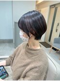着物ヘア/大人ガーリー/ダークアッシュ/似合わせカット/人形町