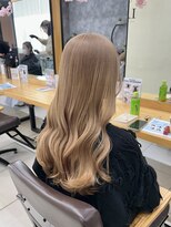 ラウル(Laulu)&nbsp;イメチェン/ピンクベージュ/アンブレラカラー/前髪/佐倉