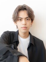 ケアリー 川西能勢口(Carelly)&nbsp;ツイストパーマ七三オールバックマッシュウルフスリークショート
