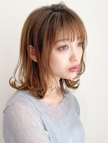 トゥーナ 表参道(tona)&nbsp;ミディアムレイヤー、外ハネボブ、グレージュ、脱白髪染め☆