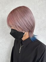 アース コアフュールボーテ 諏訪店(EARTH coiffure beaute) エンドカラー_ピンクグレージュ_ウルフカット