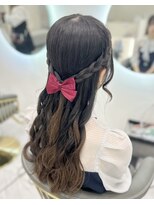 ヘアセットクラン リリー 東梅田店(hair set Clan lily)&nbsp;編み込みハーフアップ