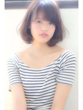 アリエッタ(aRietta) 【aRietta】甘めバングのモテミディ♪ふんわりショートボブ/小顔