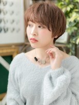 カバーヘアアンドスパ ブリス 浦和西口店(COVER HAIR & SPA bliss) 大人かわいい斜めバングナチュラルショートa浦和20代30代40代