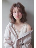 ラフウェーブ　柔らかな外国人風　レイヤーボブ