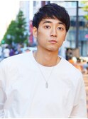ショートレイヤーかき上げソフトツーブロックビジネス