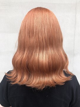 ヘアー アイス ルーチェ(HAIR ICI LUCE) オレンジカラー、ペールカラー、ブリーチ　担当中西