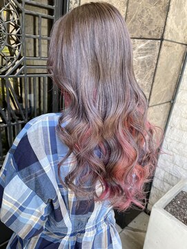 ヴォアソルヂェガーデン(Voasorte GARDEN) 【KIKA】ラベンダーグレー×インナーピンク