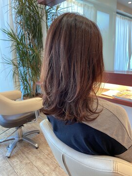 マーリャヘアー(mallia hair) くびれ外ハネセミロング☆彡