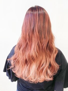 ホワイト 梅田(white) ＊バレイヤージュ＊アプリコットアレンジ