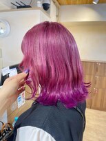 アンククロス 表参道(ANKH CROSS)&nbsp;ピンク×パープル個性的裾カラー