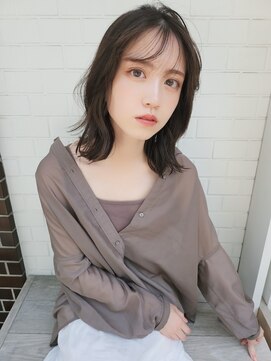 ガーランド (Garland) 色っぽミディ/シースルーバング/外ハネ/オルチャン