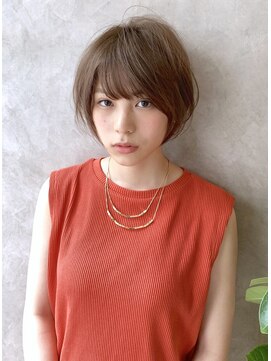 アンド ストーリーズ(&STORIES) 大人可愛い小顔ひし形クビレ丸みボブ20代30代40代大人ショート