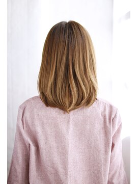 シュシュット(chouchoute) 韓国ボブレイヤーロンググレーベージュ黒髪質改善前髪パーマ/021