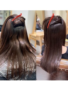 ローネス ギンザ(LONESS ginza) くびレイヤーエモージュグレーベージュカラーダーク アッシュ