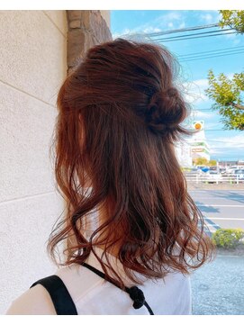 ヘアメイク サッカ 新栄店(Hair make sacca) ハーフアップ ヘアアレンジ