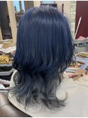 ウルフカット/ネイビーシルバー