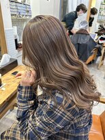 ラゴム 池袋(LAGOM)&nbsp;切りっぱなしボブ/美髪/ピンクブラウン[池袋/髪質改善]