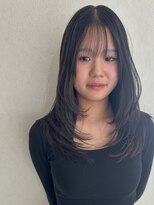 デビュー ヘアーメイク&nbsp;デザインカラー/レイヤーカット/ウェットヘア/オリーブベージュ