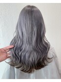 バイカラー_ツートンカラー_グレーアッシュ_シルバーカラー