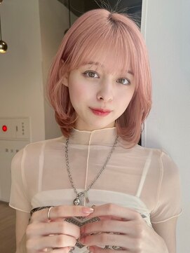 ユーフォリア 銀座本店(Euphoria) ハイトーンカラー　ピンクカラー　髪質改善　20代30代