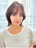 【La fith】くびれボブ×シースルーバング×ココアブラウン