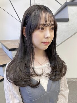 ミリ(mm) レイヤーカット オリーブベージュ カラー 韓国 髪質改善 仙台