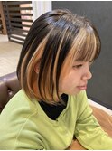 【クラウン】20代30代40代　ストレートボブ×逆アンブレラ