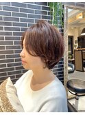 大人ナチュラルショートボブ