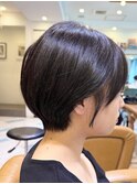 ウェーブミディアム似合わせカットメルティカラーショート/大宮