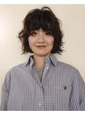 外国人風ボブパーマ