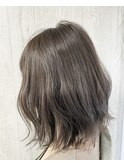 透明感溢れる波巻きクールボブ×ブルーアッシュ♪