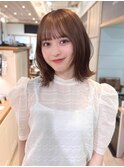 チェリーブラウン×髪質改善[髪質改善/縮毛矯正/韓国]